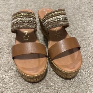 Wedge Sandals size 8 1/2 never worn